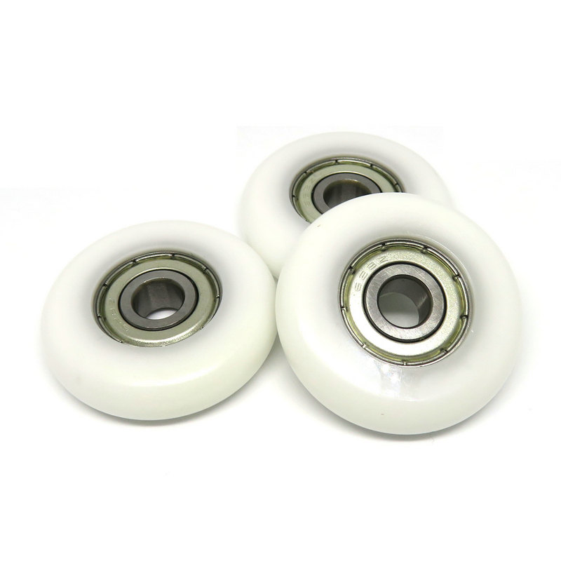 BSR62840-10 Rowing Machine Wheels 8x40x10mm Round Nylon Wheel for Rower 628ZZ Rower Wheel 40mm